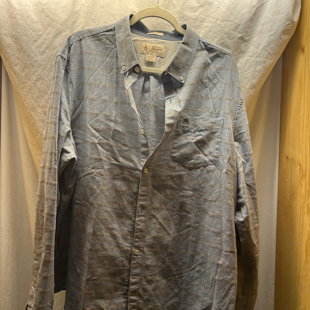 Original Penguin Light Gray Shirt Jacket